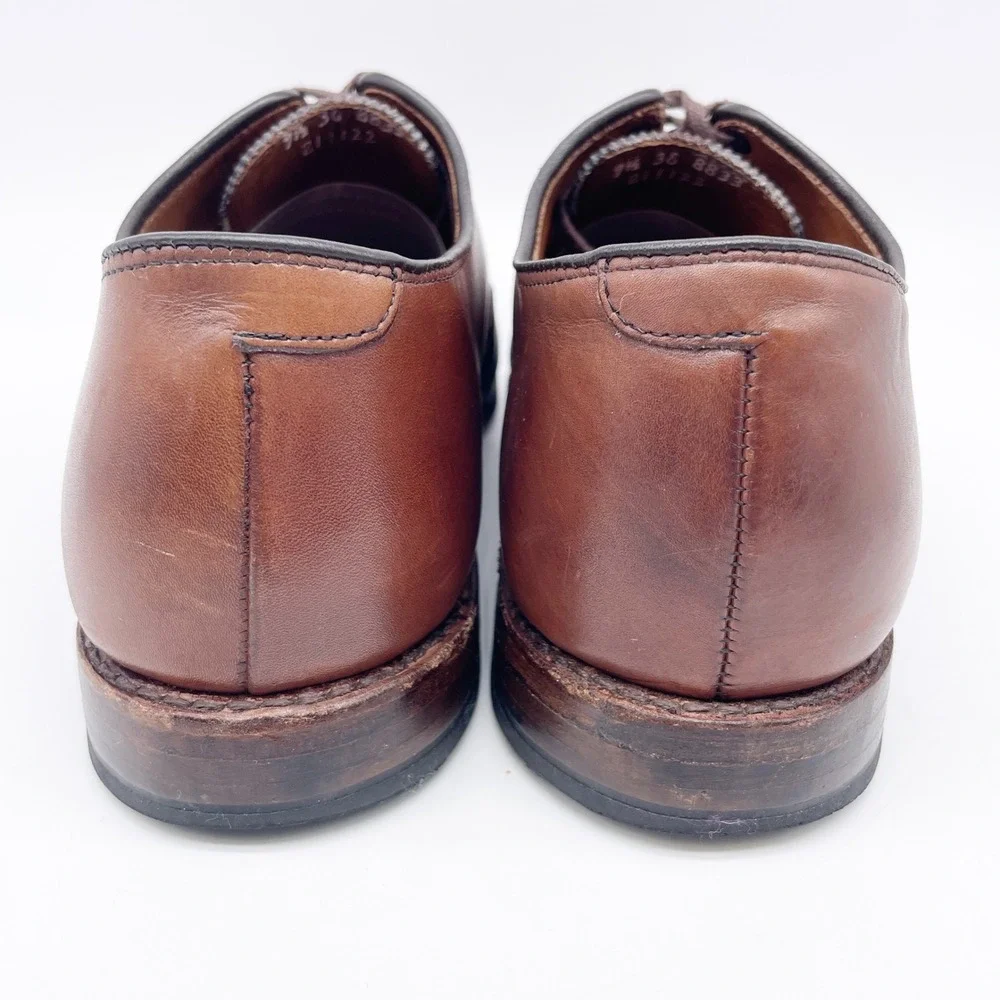 Allen Edmonds Men's Brown Carlyle Plain‎ Toe Oxford Shoes Size 9.5 EEE